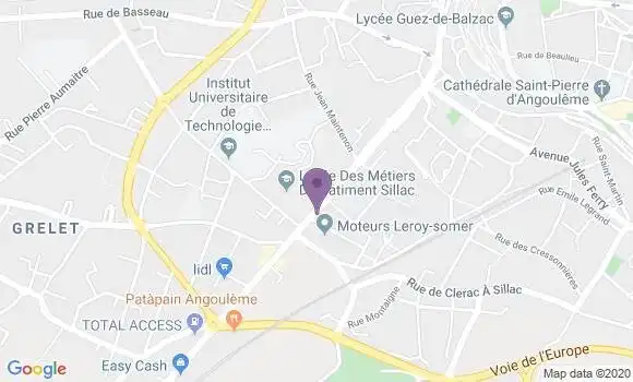 Localisation Angouleme Sillac Ap - 16000