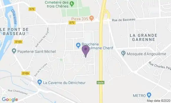 Localisation Angouleme Basseau Bp - 16000