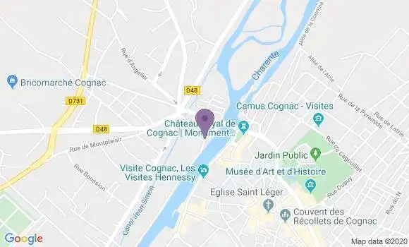 Localisation Cognac Saint Jacques Bp - 16100