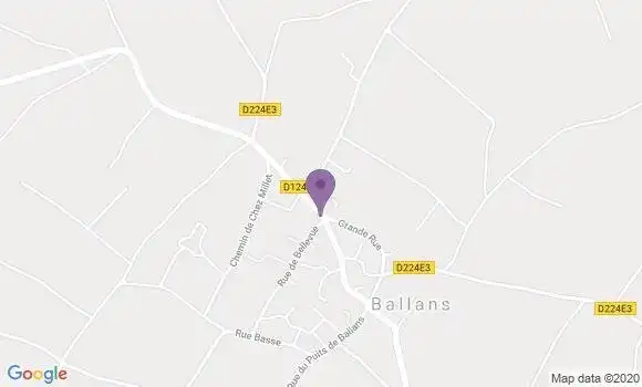 Localisation Ballans Ap - 17160