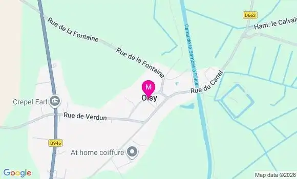 Localisation Oisy - 02450