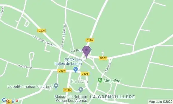 Localisation Benon Ap - 17170