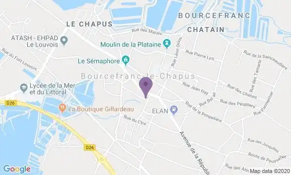Localisation Bourcefranc le Chapus Bp - 17560