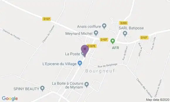 Localisation Bourgneuf Ap - 17220
