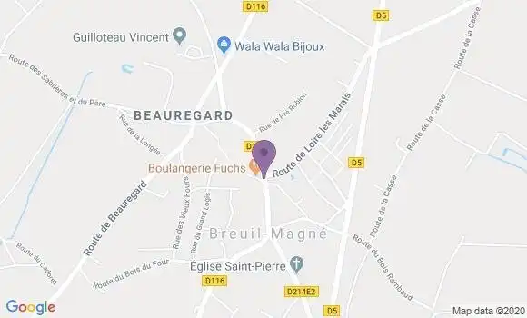 Localisation Breuil Magne Bp - 17870