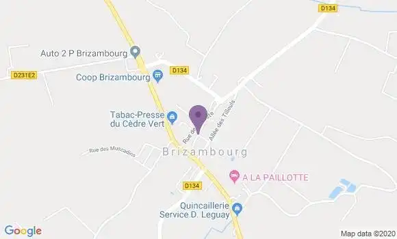 Localisation Brizambourg Bp - 17770