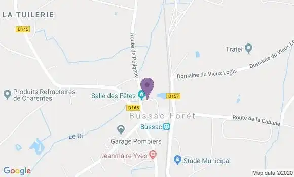 Localisation Bussac Foret Bp - 17210