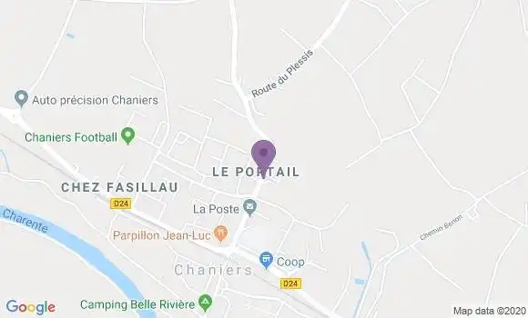 Localisation Chaniers - 17610