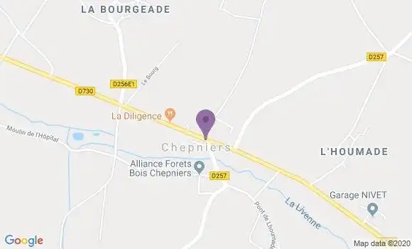 Localisation Chepniers Ap - 17210