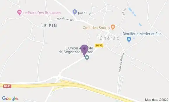 Localisation Cherac Bp - 17610