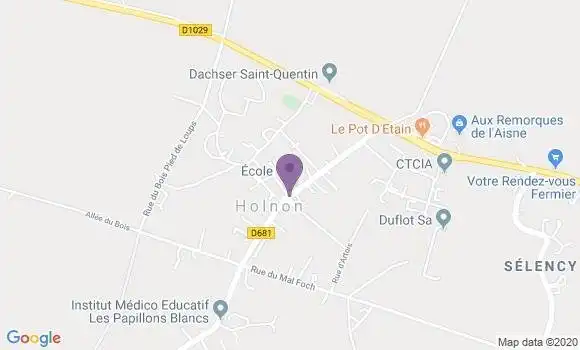 Localisation Holnon Bp - 02760