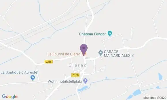 Localisation Clerac Bp - 17270