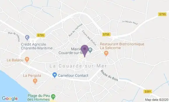 Localisation La Couarde sur Mer Bp - 17670