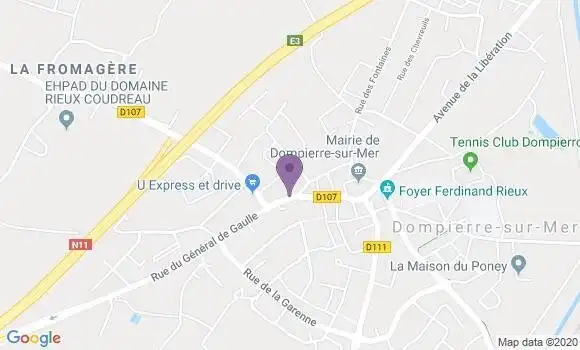 Localisation Dompierre sur Mer - 17139