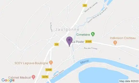 Localisation Jaulgonne - 02850