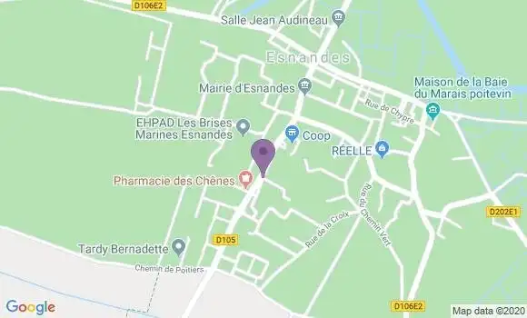 Localisation Esnandes Bp - 17137