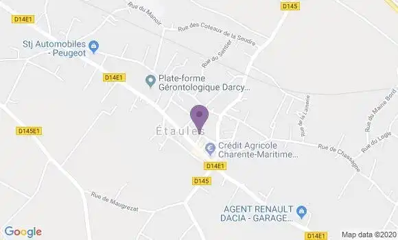 Localisation Etaules Bp - 17750