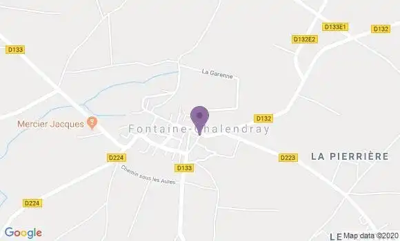 Localisation Fontaine Chalendray Ap - 17510