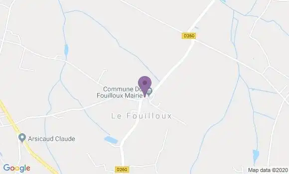 Localisation Le Fouilloux Bp - 17270