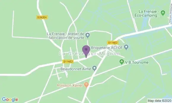Localisation La Greve sur Mignon Ap - 17170
