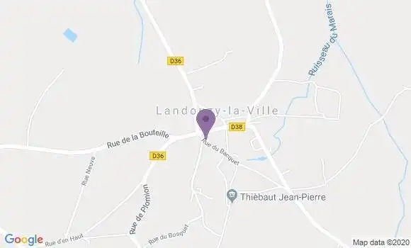 Localisation Landouzy la Ville Ap - 02140