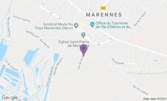 Localisation Marennes - 17320