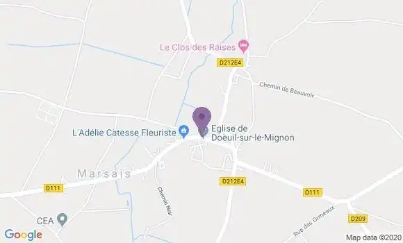 Localisation Marsais Ap - 17700
