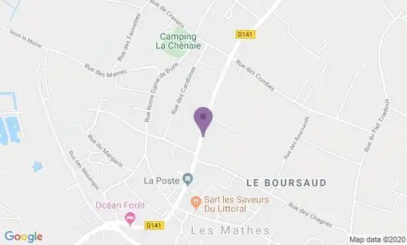 Localisation Les Mathes Bp - 17570