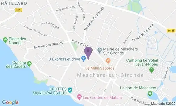 Localisation Meschers sur Gironde Bp - 17132
