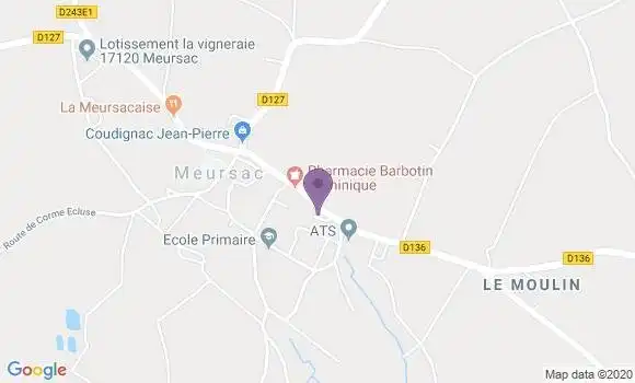 Localisation Meursac Bp - 17120