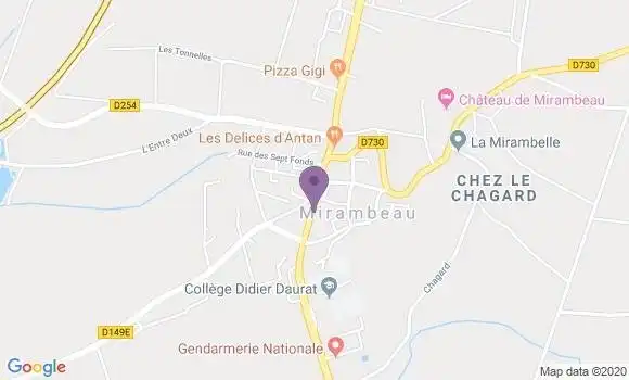 Localisation Mirambeau - 17150