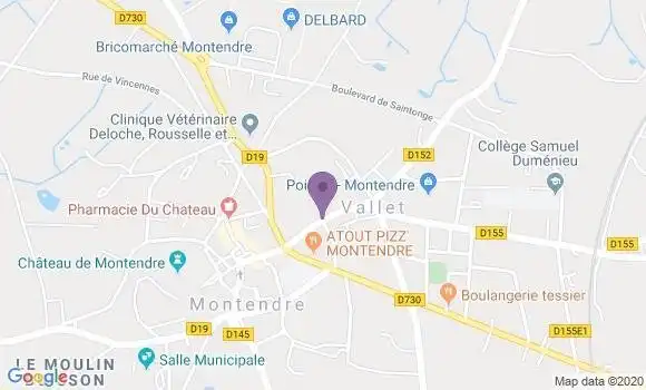 Localisation Montendre - 17130