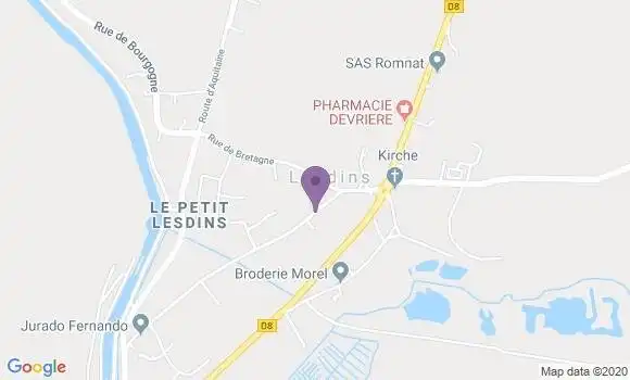 Localisation Lesdins Bp - 02100