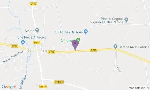 Localisation Nancras Ap - 17600