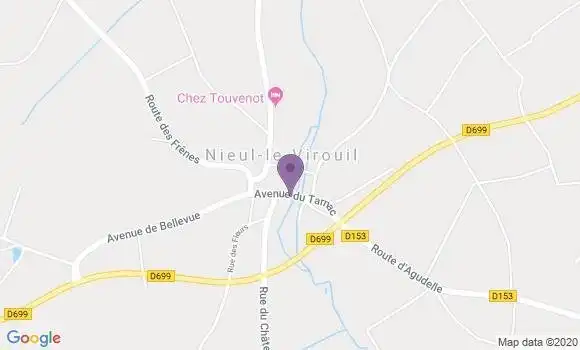 Localisation Nieul le Virouil Ap - 17150