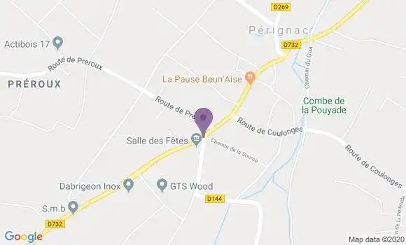 Localisation Perignac Bp - 17800