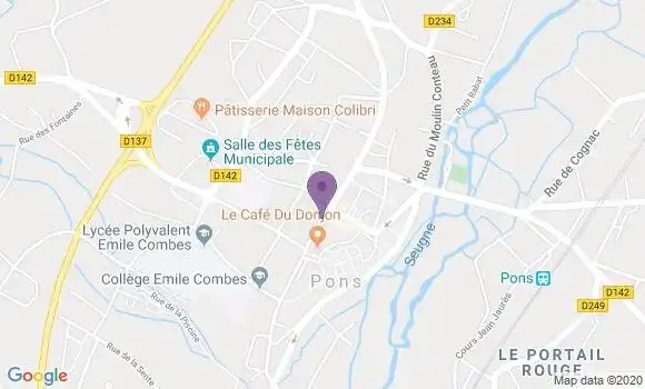 Localisation Pons - 17800