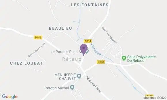Localisation Retaud Bp - 17460