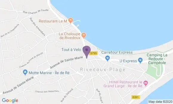 Localisation Rivedoux Plage Bp - 17940