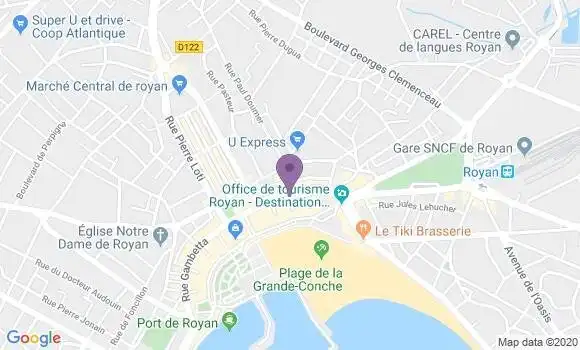 Localisation Royan Principal - 17200