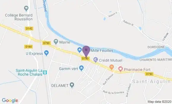 Localisation Saint Aigulin - 17360