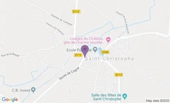 Localisation Saint Christophe Ap - 17220