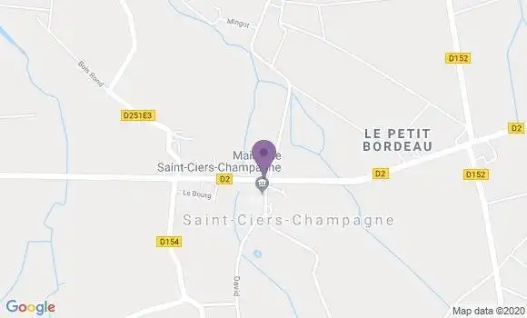 Localisation Saint Ciers Champagne Ap - 17520