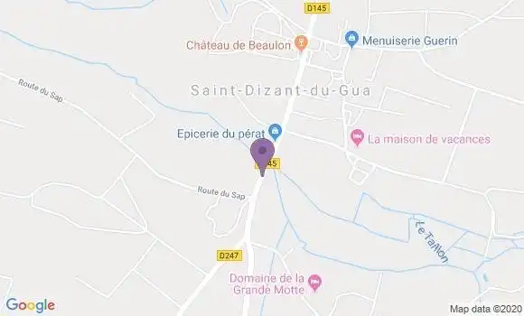 Localisation Saint Dizant du Gua Ap - 17240