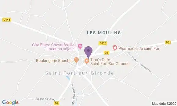 Localisation Saint Fort sur Gironde Bp - 17240