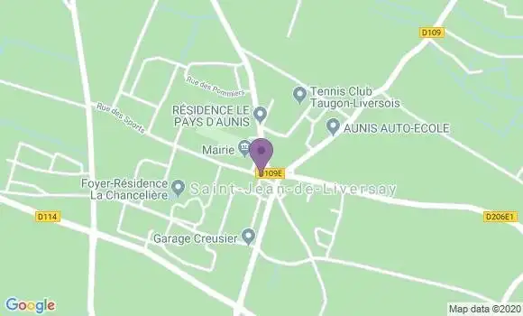 Localisation Saint Jean de Liversay Bp - 17170