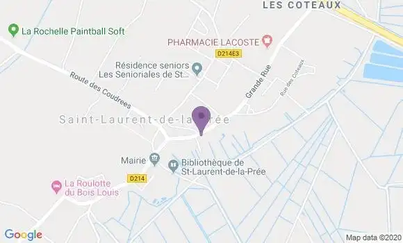 Localisation Saint Laurent de la Pree Ap - 17450