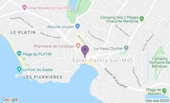 Localisation Saint Palais sur Mer Principal - 17420