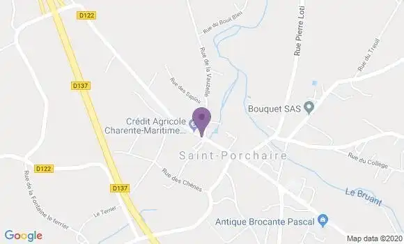 Localisation Saint Porchaire - 17250
