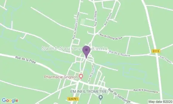 Localisation Saint Sauveur d